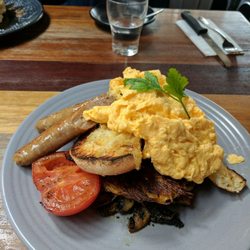 CleanSlate Cafe - The Blue Mountain breakfast. So delicious, especially the eggs!