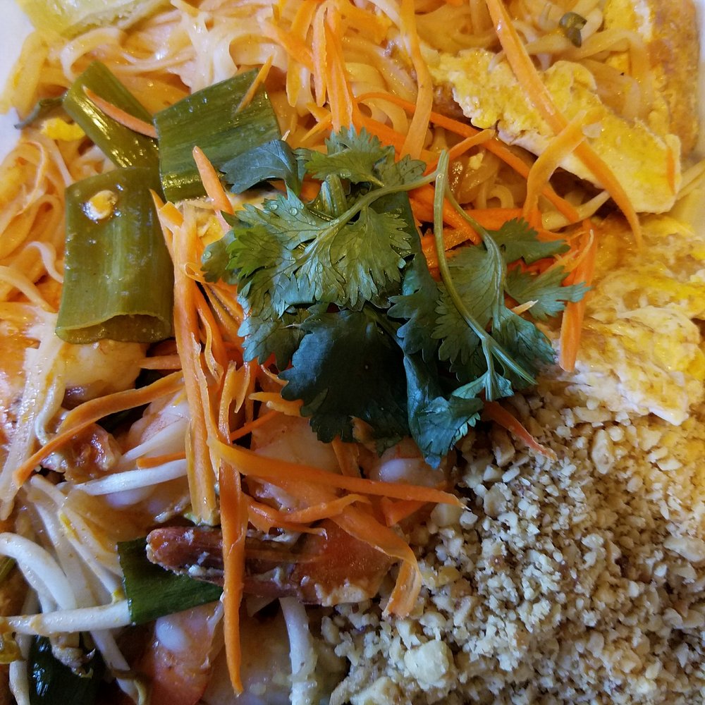 Craving Thai - Pad thai with shrimp, $11.95, very average flavor and not mixed well. Noodles were unseparated. - Thai Near Me - Koloa, Hawaii Craving Thai - Pad thai with shrimp, $11.95, very average flavor and not mixed well. Noodles were unseparated. - Thai Near Me - Koloa, Hawaii