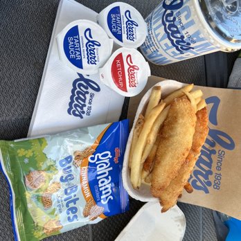 Ivar's Seafood Bar - Hmm, thought I included the receipt, whoops? Kids meal 2 piece fish, fries, tarter sauce, Bug Bites included. Such a deal! $7.xx - Seafood Near Me - Tacoma, Washington