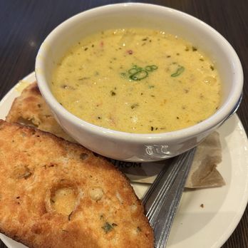 Ruscello at Nordstrom - Fresh corn soup of the day... - Mediterranean Near Me - Honolulu, Hawaii