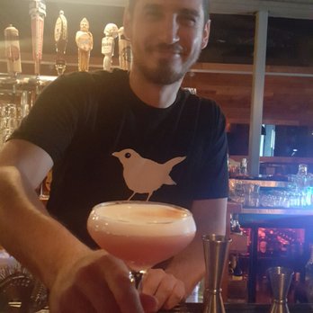 Blackbird Ordinary - Lehrer with the raspberry, lemongrass, egg white concoction. Delicious! - Cocktail Bars Near Me - Miami, Florida