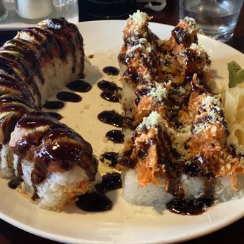 Sakura Blue - Spicy Spider Roll Spicy Calamari Roll (w/ Avo) - Japanese Near Me - Louisville, Kentucky Sakura Blue - Spicy Spider Roll Spicy Calamari Roll (w/ Avo) - Japanese Near Me - Louisville, Kentucky