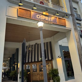 The Osprey - Outside signage and entry - Seafood Near Me - Orlando, Florida