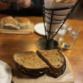 Duckfat - Grilled cheese sandwich & duck fat fries...we couldn't stop eating them! - New American Near Me - Portland, Maine