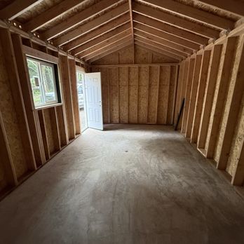 ShedPros - Interior of a new ShedPros Rainier Homestead in Mason County! - Sheds & Outdoor Storage Near Me - Olympia, Washington ShedPros - Interior of a new ShedPros Rainier Homestead in Mason County! - Sheds & Outdoor Storage Near Me - Olympia, Washington