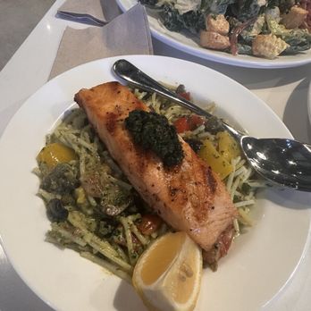 Bellagreen - Salmon Pesto Pasta - Salad Near Me - San Antonio, Texas Bellagreen - Salmon Pesto Pasta - Salad Near Me - San Antonio, Texas