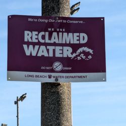 Scherer Park - Reclaimed water in use. Do not drink!
