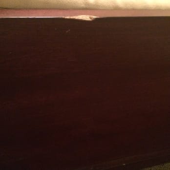 Community Moving Crew - Damage to the back of the cherrywood Pottery Barn bench they failed to wrap despite insisting on wrapping the tattered old dog couch. - Movers Near Me - Memphis, Tennessee Community Moving Crew - Damage to the back of the cherrywood Pottery Barn bench they failed to wrap despite insisting on wrapping the tattered old dog couch. - Movers Near Me - Memphis, Tennessee