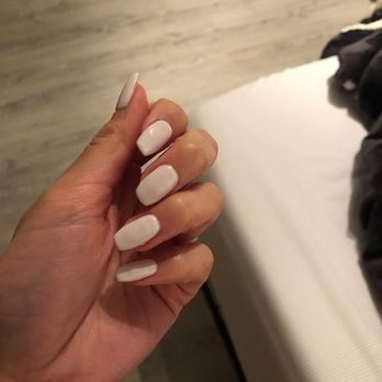 Chantilly Nail Spa - White coffin nails - Nail Salons Near Me - Chantilly, Virginia Chantilly Nail Spa - White coffin nails - Nail Salons Near Me - Chantilly, Virginia