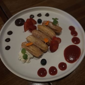 Viaje - Churros - came with chocolate & strawberry dipping sauce - Mexican Near Me - Long Beach, California Viaje - Churros - came with chocolate & strawberry dipping sauce - Mexican Near Me - Long Beach, California