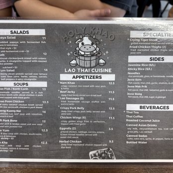 Holy Khao - Menu (May 2025) - Laotian Near Me - Garland, Texas