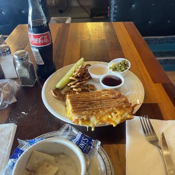 Smacky's On Broadway - Monte Cristo Torte with Corn Chowder - Sandwiches Near Me - Spokane Valley, Washington Smacky's On Broadway - Monte Cristo Torte with Corn Chowder - Sandwiches Near Me - Spokane Valley, Washington