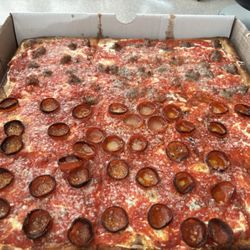 Romeo's Upside Down Sicilian Pizza