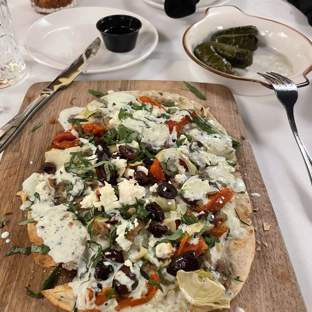 Mediterranean Flatbread Pizza was delicious!