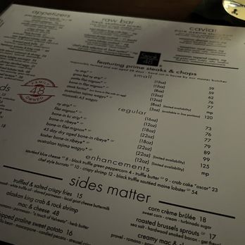 Steak 48 Del Mar - menu - Steakhouses Near Me - Del Mar, California Steak 48 Del Mar - menu - Steakhouses Near Me - Del Mar, California