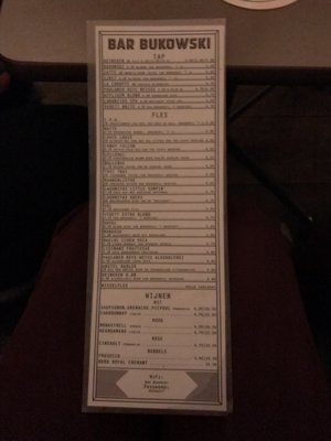 Menu photo 3 Bar Bukowski Amsterdam, NH Menu photo 3 Bar Bukowski Amsterdam, NH
