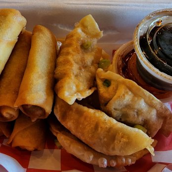 Yummy Thai Food - Mix and Match, spring rolls and dumplings - Food Trucks Near Me