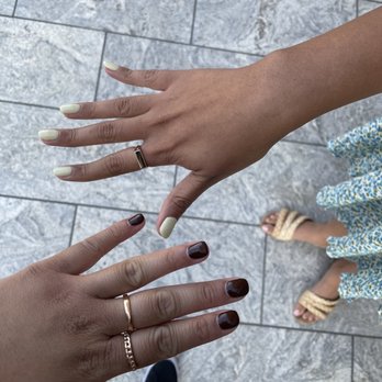 Inspire Nail Bar & Spa - Gel manicures (autumn chestnut & summer yellow) - Nail Salons Near Me - Baltimore, Maryland Inspire Nail Bar & Spa - Gel manicures (autumn chestnut & summer yellow) - Nail Salons Near Me - Baltimore, Maryland