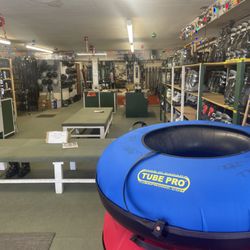 Bill's Ski Rentals - Inside of our shop.