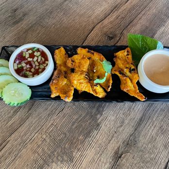 Nidda Thai Cuisine - Chicken Satay - Thai Near Me - Houston, Texas Nidda Thai Cuisine - Chicken Satay - Thai Near Me - Houston, Texas