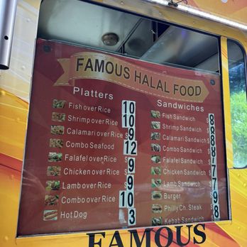 Famous Halal - Menu - Food Trucks Near Me - New York, New York Famous Halal - Menu - Food Trucks Near Me - New York, New York