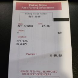 APEX PARKING ENFORCEMENT - Updated January 2026 - 2400 McCullough