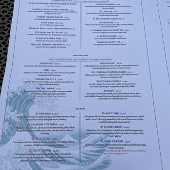 Flying Fish & Grill - Menu 7/4/2022 - Seafood Near Me - Half Moon Bay, California