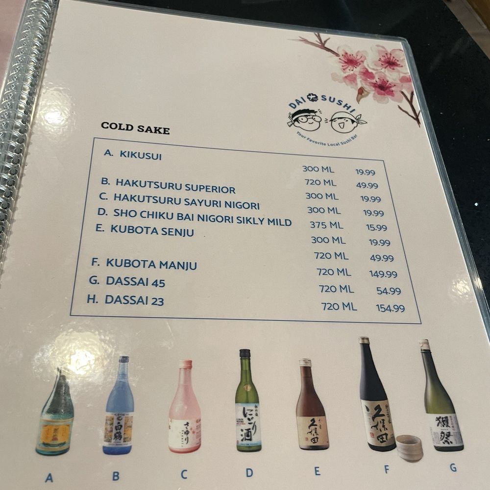 DAI Sushi - Menu - June 2024 - Japanese Near Me - Westminster, California DAI Sushi - Menu - June 2024 - Japanese Near Me - Westminster, California