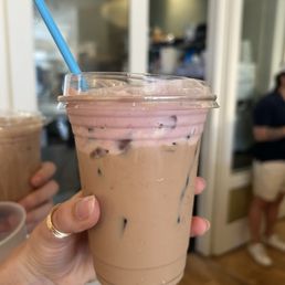 Black raspberry latte Black raspberry latte