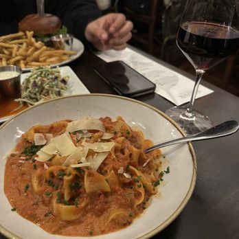 Prusik - Beckey burger and Pappardelle - New American Near Me - Leavenworth, Washington Prusik - Beckey burger and Pappardelle - New American Near Me - Leavenworth, Washington
