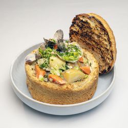 Samos Cafe & Grill - Clam Chowder