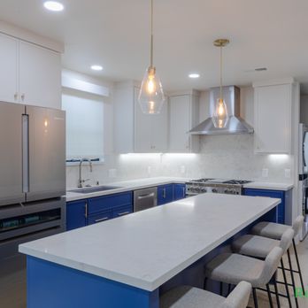 A2Z Remodeling - Royal blue base quartz ctop - General Contractors Near Me - San Francisco, California