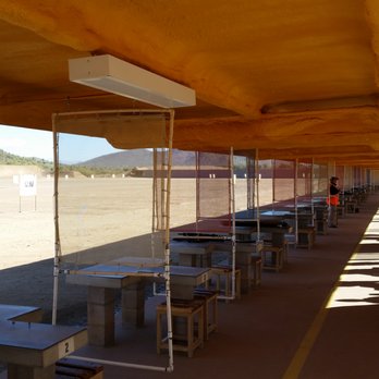 Ben Avery Shooting Range - Every 15 minutes is a cease fire.  This is during that time frame.  Everyone must remain behind that yellow line. - Gun/Rifle Ranges Near Me - Phoenix, Arizona