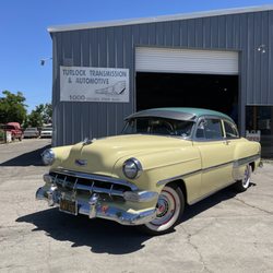 Turlock Transmissions - Rebuilt the original Cast Iron Powerglide transmission in this 1954 Belair