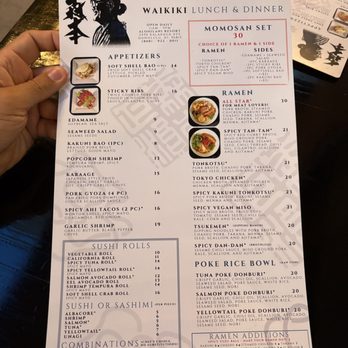 Momosan Waikiki - Menu - Food - Ramen Near Me - Honolulu, Hawaii