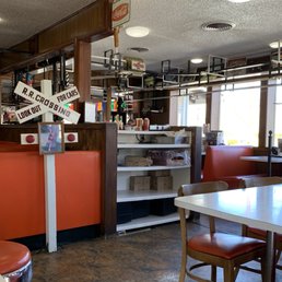 Table orders next to the windows delivered by train at Fritz's. Table orders next to the windows delivered by train at Fritz's.