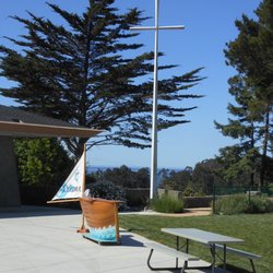Aptos United Methodist Church - The courtyard area.