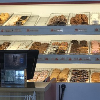 Maple Donuts - a display of donuts in a donut shop - Donuts Near Me - York, Pennsylvania