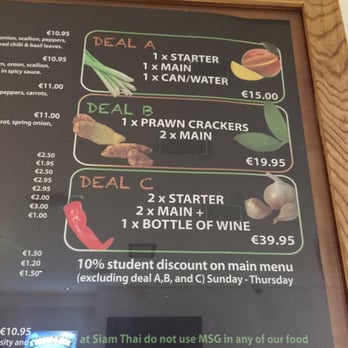 Siam Thai To Go - Combo deals - Thai Near Me - Dublin, D
