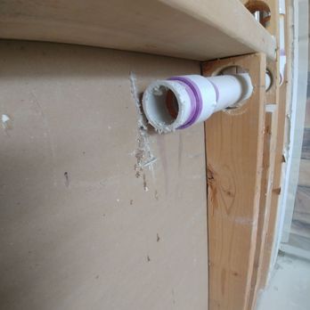 Jakes Painting and Handyman Services - Vent line is twisted and bound it should be floating. - General Contractors Near Me - Plainfield, Illinois Jakes Painting and Handyman Services - Vent line is twisted and bound it should be floating. - General Contractors Near Me - Plainfield, Illinois