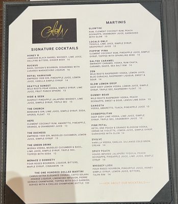 Menu photo 7 Glow Martini Lounge Bonney Lake, WA