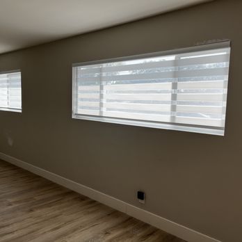A Blinds - Zebra blinds hung by Stanley - Shades & Blinds Near Me - San Diego, California