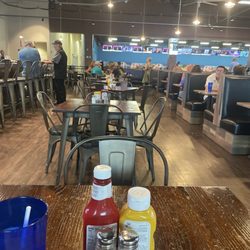 Rocket City Family Fun Center - Plenty of seating around bar and outside bar area