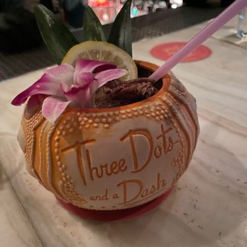 Three Dots and A Dash - Strongest drink on the menu - Asian Fusion Near Me - Chicago, Illinois