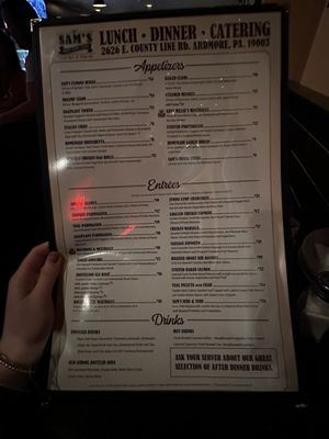 Menu photo 1 Sam's Brick Oven Pizza Ardmore, PA Menu photo 1 Sam's Brick Oven Pizza Ardmore, PA
