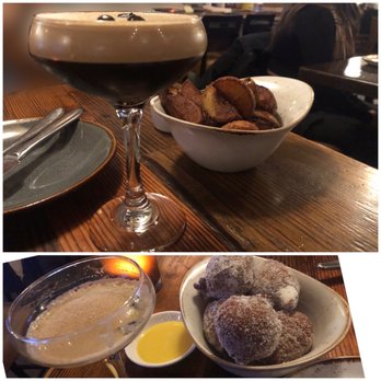 The Table - * Espresso Martini/"Third Shift" * Potato Wedges, Sugar-dusted Ricotta Beignets - New American Near Me - San Jose, California The Table - * Espresso Martini/"Third Shift" * Potato Wedges, Sugar-dusted Ricotta Beignets - New American Near Me - San Jose, California