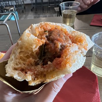 Trapizzino - Meatball and sugo trapizzino. - Food Court Near Me - Rome, RM Trapizzino - Meatball and sugo trapizzino. - Food Court Near Me - Rome, RM