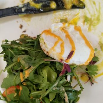 Wild Oak Cafe - Avocado toast with poached eggs, ribeye steak and egg breakfast sandwich and a half pound burger with A1 and Tabasco - Cafes Near Me - Glendale, California