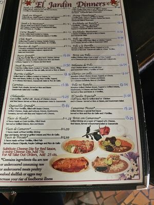 Menu photo 3 El Jardin Mexican Restaurant Allendale, SC Menu photo 3 El Jardin Mexican Restaurant Allendale, SC