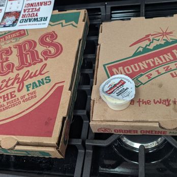 Mountain Mike's Pizza - Large pepperoni pizza and cheese sticks, only 1 ranch, I had to pay for more if I wanted them. A large pizza should get 2 ranch! - Chicken Wings Near Me - Roseville, California Mountain Mike's Pizza - Large pepperoni pizza and cheese sticks, only 1 ranch, I had to pay for more if I wanted them. A large pizza should get 2 ranch! - Chicken Wings Near Me - Roseville, California